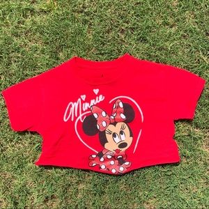 Minnie Mouse Crop Top!❣️🖤❣️
